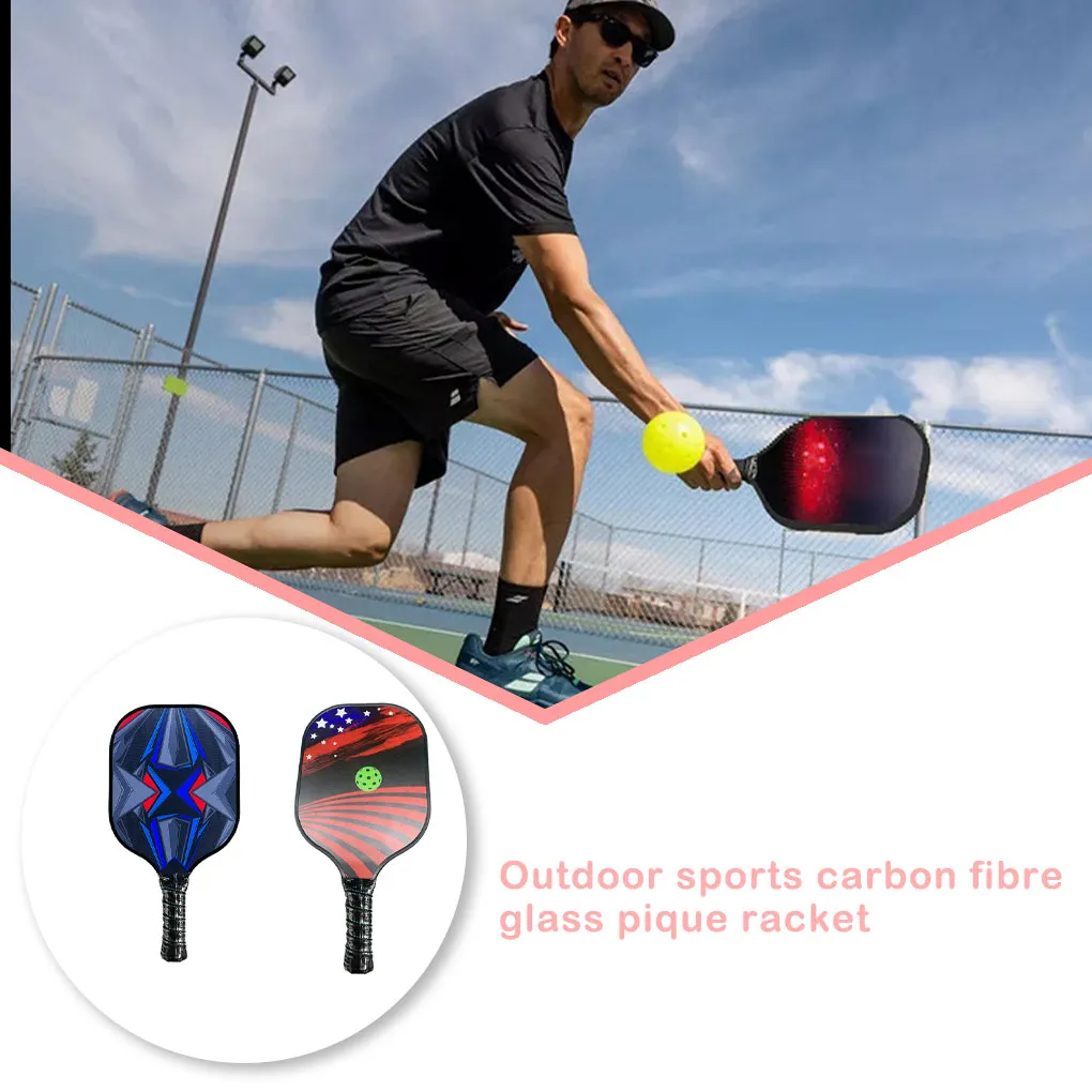 

PickleBall Rackets Balls Fiberglass Racket Grip Paddles Outdoor Bat Men Women Ball Sport Light Beach Racquet Gift