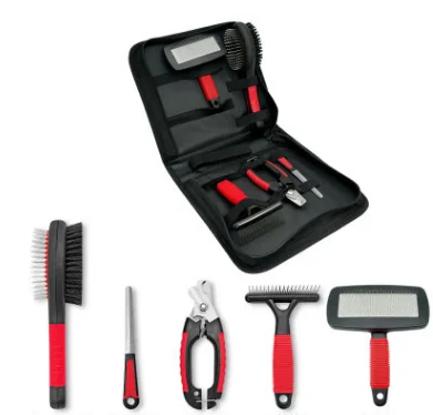 

Grooming Tool Dog Pet Nail Clippers Comb Brush Set