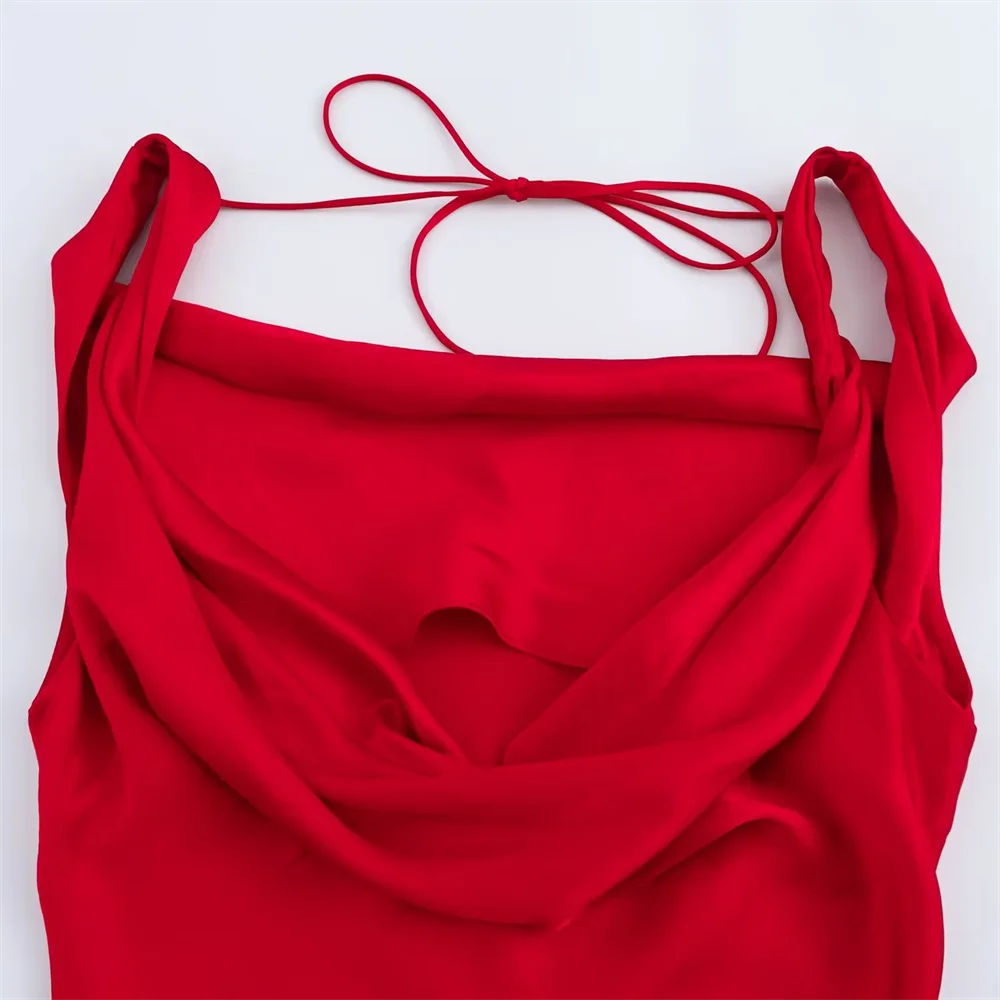 Женские платья Taop&ampZa 20250 красные шелковые