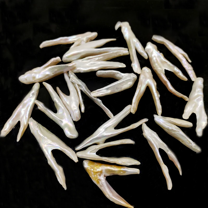 Оптовая продажа, свободный жемчуг Biwa в форме естественный белый барокко V, 20-30 мм