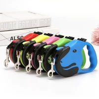 3m5m pet retractable leash dog head shape automatic traction rope portable dog chain for small dogs cats