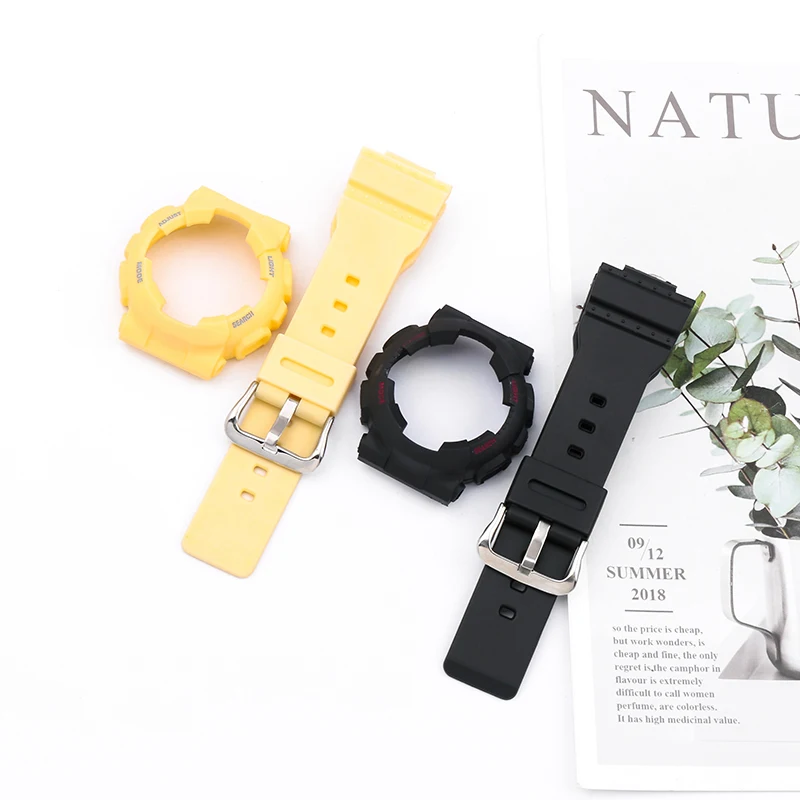 Resin strap watch case  Suitable for casio BABY female money BA-110-G sc RG BE PL GA 120 130 112 lady strap watch accessories