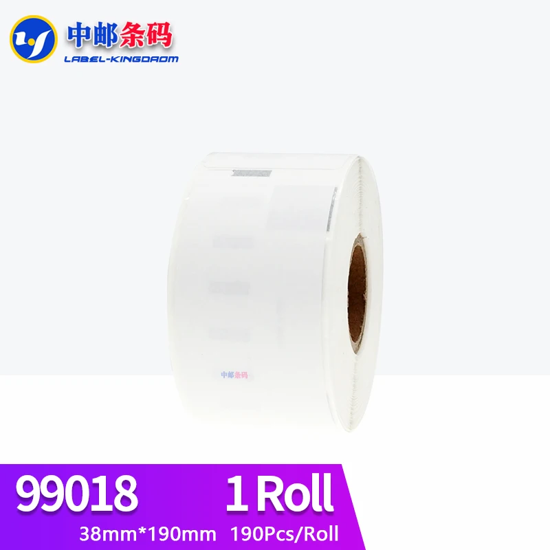 

1 Roll Dymo Generic 99018 Label Sticker 38*190mm 110Pcs Compatible for LabelWriter LW450 Turbo Thermal Printer