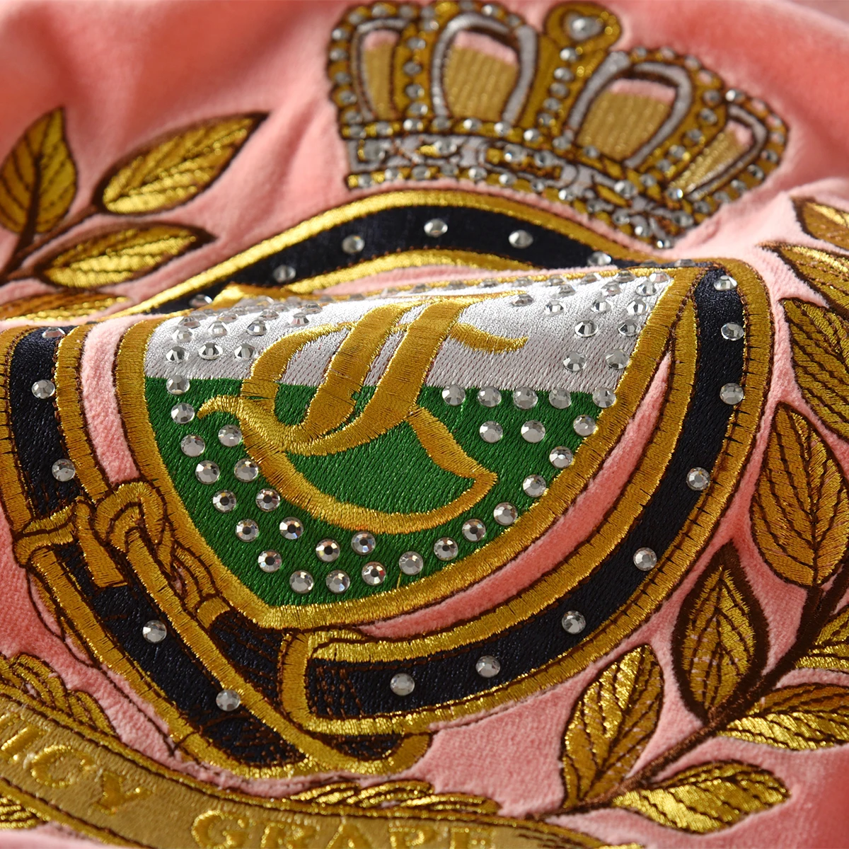 Бархатный спортивный костюм толстовка с вышивкой и кристаллами трехмерным