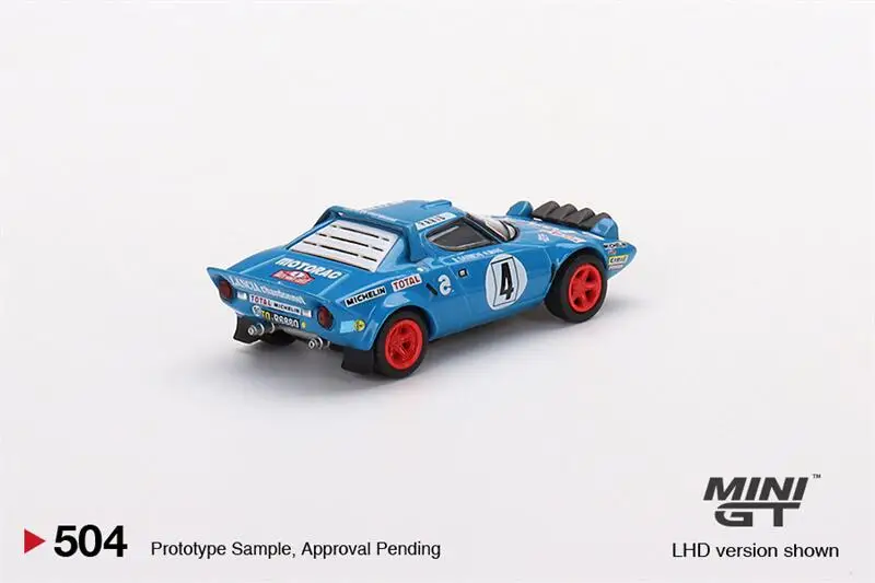 PreOrder MINI GT 1:64 Lancia Stratos HF 1979 ралли монтескарло Winner #4 Синяя модель автомобиля LHD -
