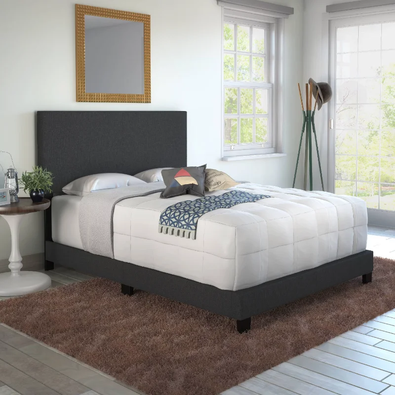 , Queen, Black Bedframe Bedroom Furniture