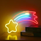 Метеоритный неоновый светильник, s неоновые вывески для бара вечерние, настенный светильник для Витрины Магазина, Рождества, Нового года, декоративная цветная неоновая лампа с питанием от USB