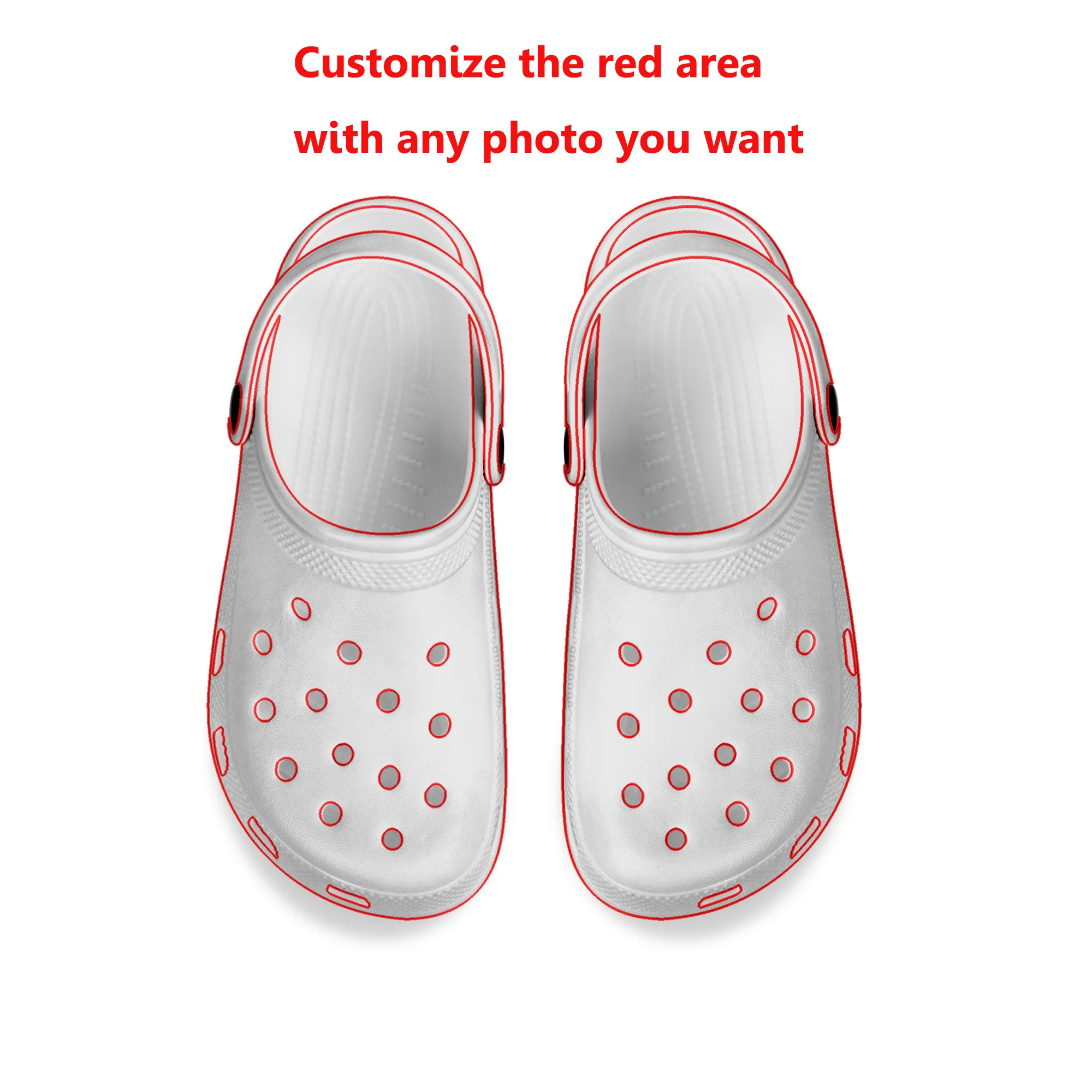 

Custom Clogs Water Shoes Mens Women Teenager Sandals DIY Garden Bespoke Home Clog Customized Shoe Custom Made Beach Hole Slipper