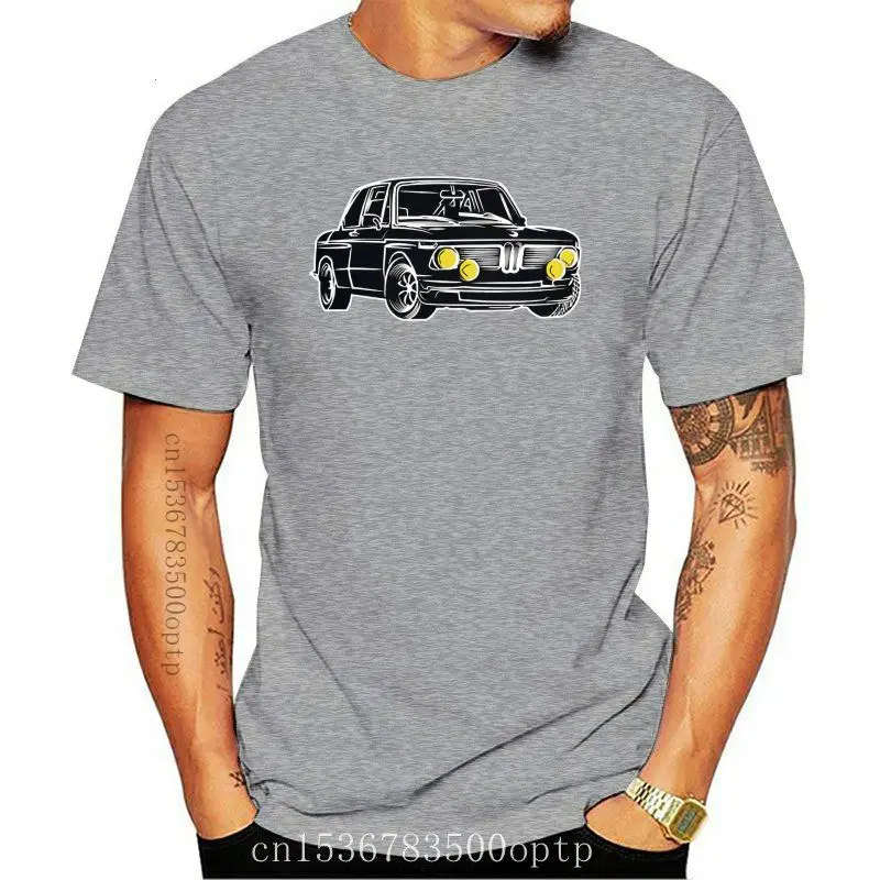 

Camiseta de coche clásico de Alemania para hombres, camisa de cuello redondo con luz amarilla, a la moda, de neón, 2002, 2021, 2