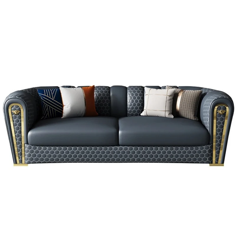 

TuyaLuxury Sofa Luxury Living Room High Quality Postmodern Furniture American Three Person Sofa Combination Living Room