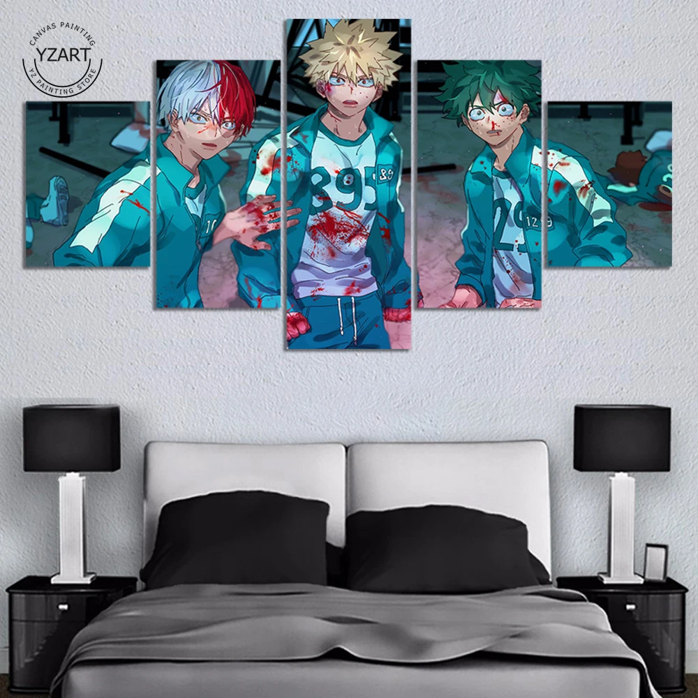 

Hot Anime My Hero Academia Izuku，Katsuki HD Poster Wall Art Decor Home Study Bar Cafe Art Painting Wall Stickers