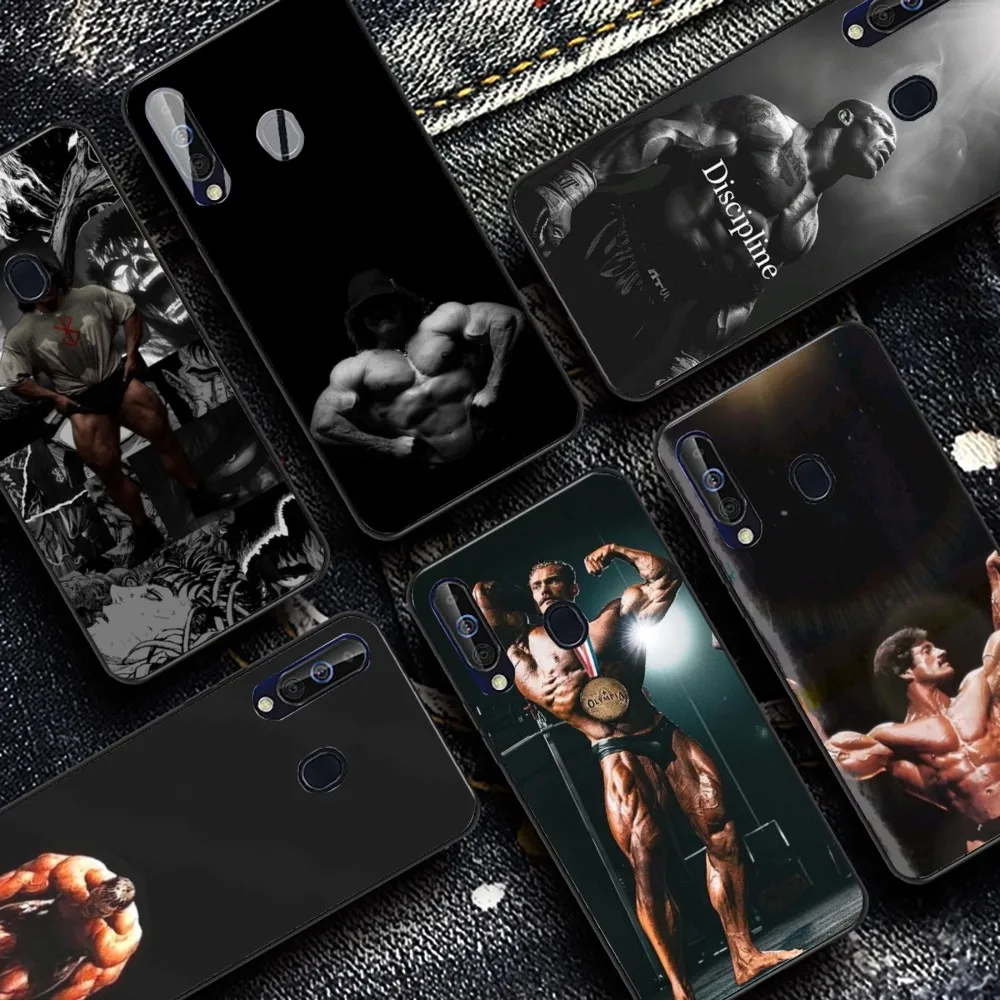 Gym Fitness Bodybuilding Phone Case For Samsung A 13 21 30 31 32 51 52 53 70 for Huawei Honor 50 60 OPPO vivo