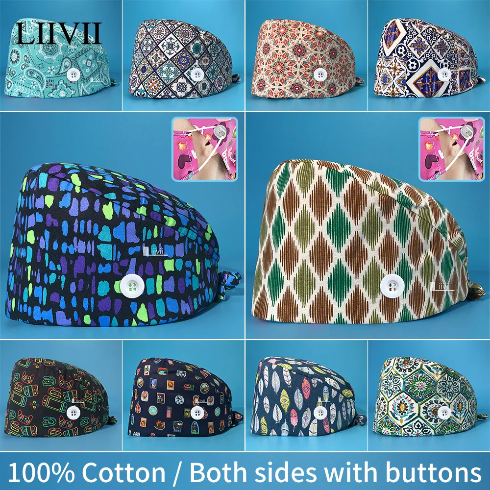 

Мужская хирургическая шапочка, медицинская флейта, стоматологическая флейта, Высококачественная печать, клиническая флейта, докторская Кепка для ухода за животными