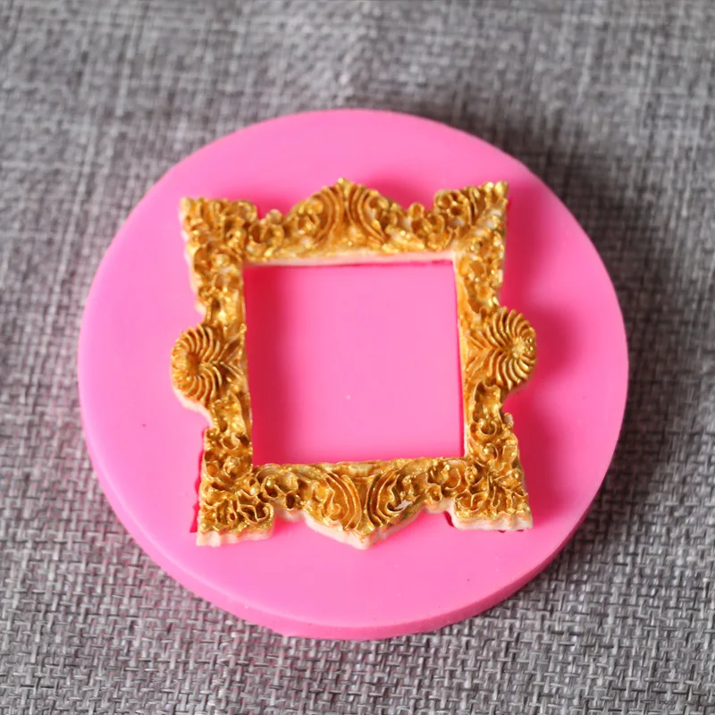 

Silicone Molds The Square Frame Chocolate Mold Fondant Confectionery Equipment Cake Baking Kitchen Accessories Decorating Tools