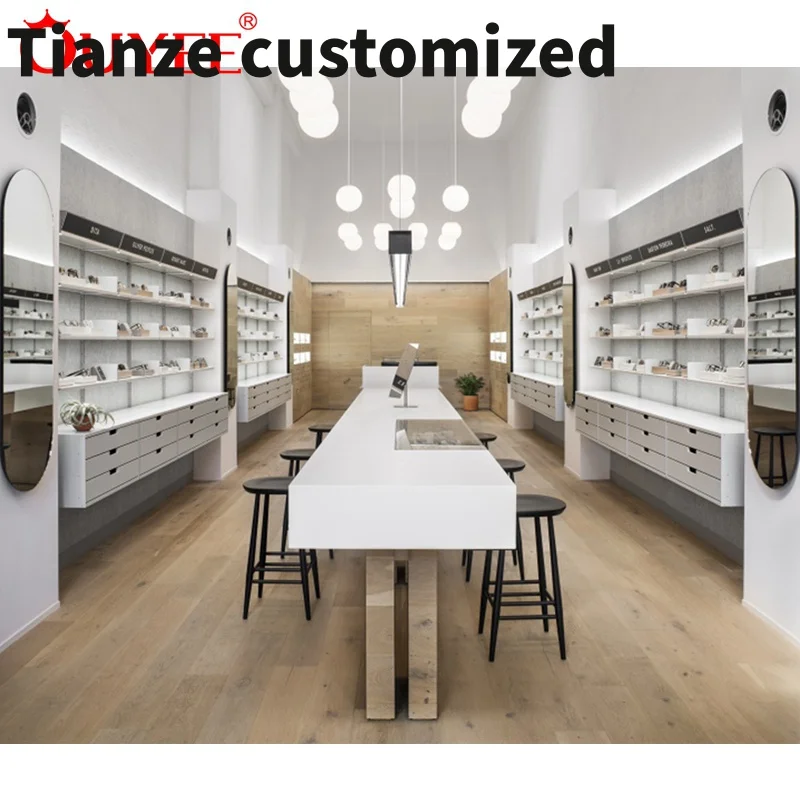 Индивидуальный магазин Дизайн интерьера Магазин Мебельный дисплей Оптическое