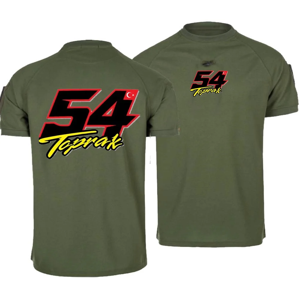 Toprak Razgatlioglu номер 54 мотоциклетная тактическая военная футболка уличная дышащая
