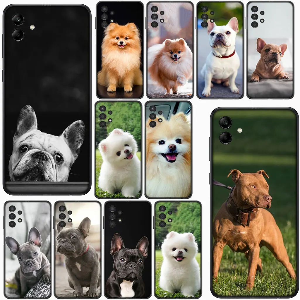 Фото Чехол для телефона Xiaomi Poco X7 X6 C75 C65 M7 M6 F6 F5 5G Redmi Note 9 8 Pro 8A Защитный чехол Франция Бульдог Померанский пес №2