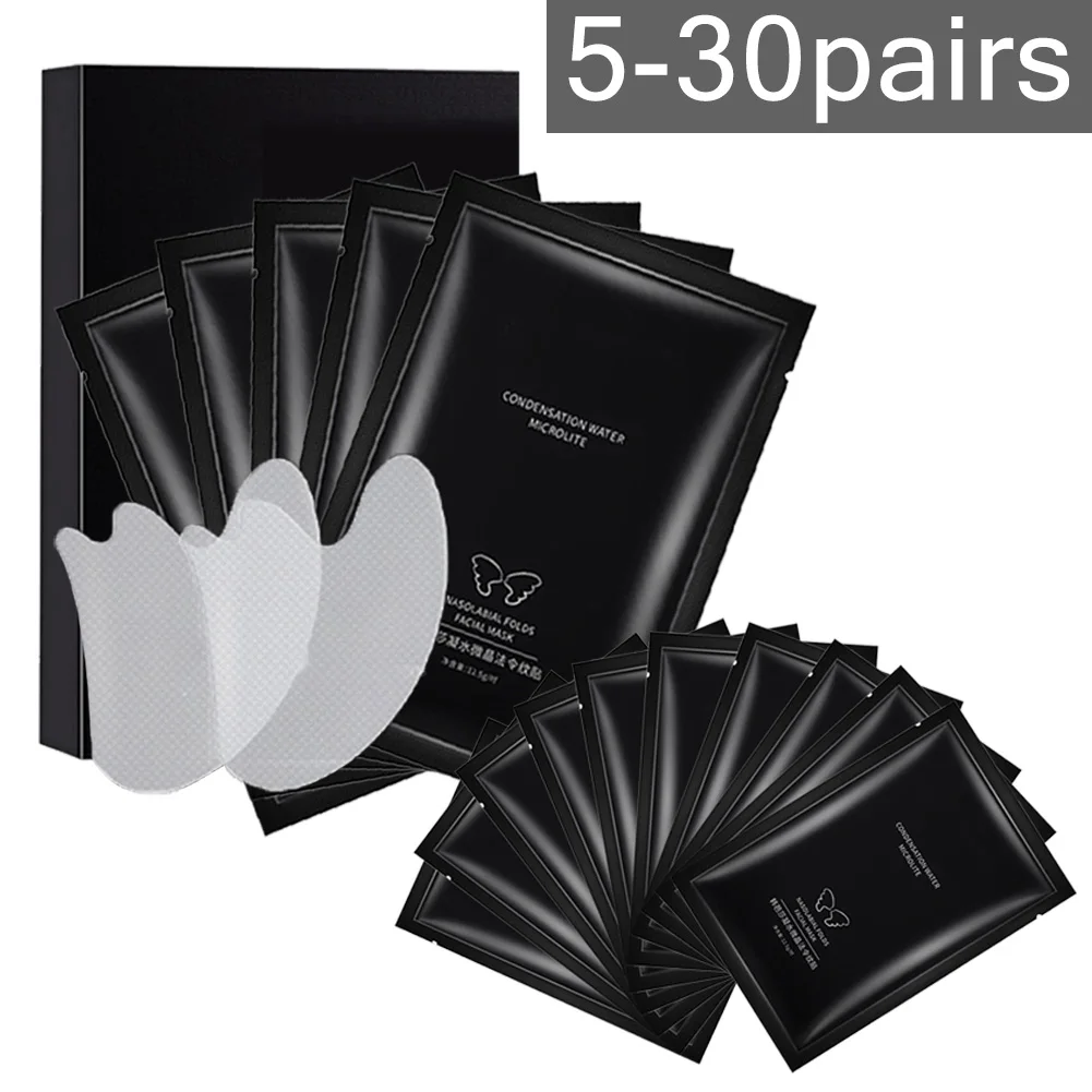 

5-30 пар, невидимые наклейки для лица против морщин