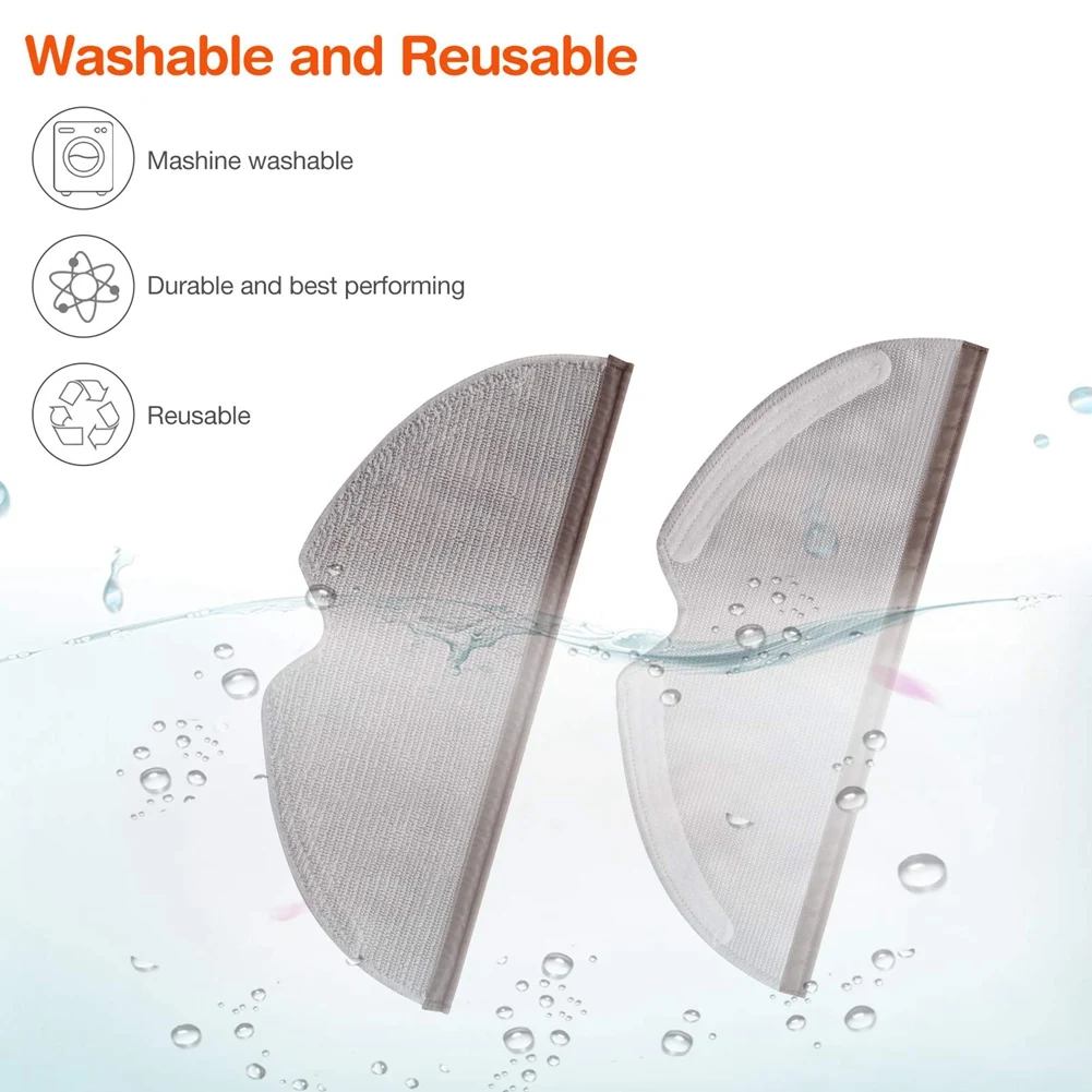 6 шт. тряпки для мытья полов с полным покрытием Xiaomi Roborock S5 S50 S51 S55 S6 MAXV MAX E25 E35