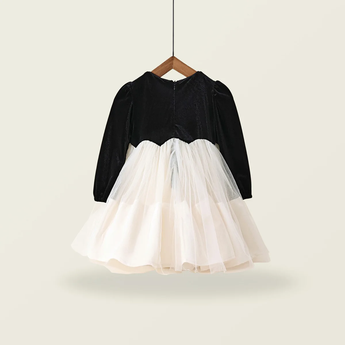 2024 зимнее новое платье для девочек с длинными рукавами и блестками лоскутное