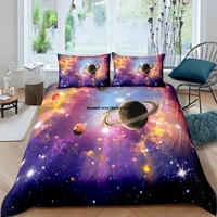 home textiles luxury 3d galaxy print duvet cover set 23 pcs pillowcase kids bedding set aueuukus queen and king size