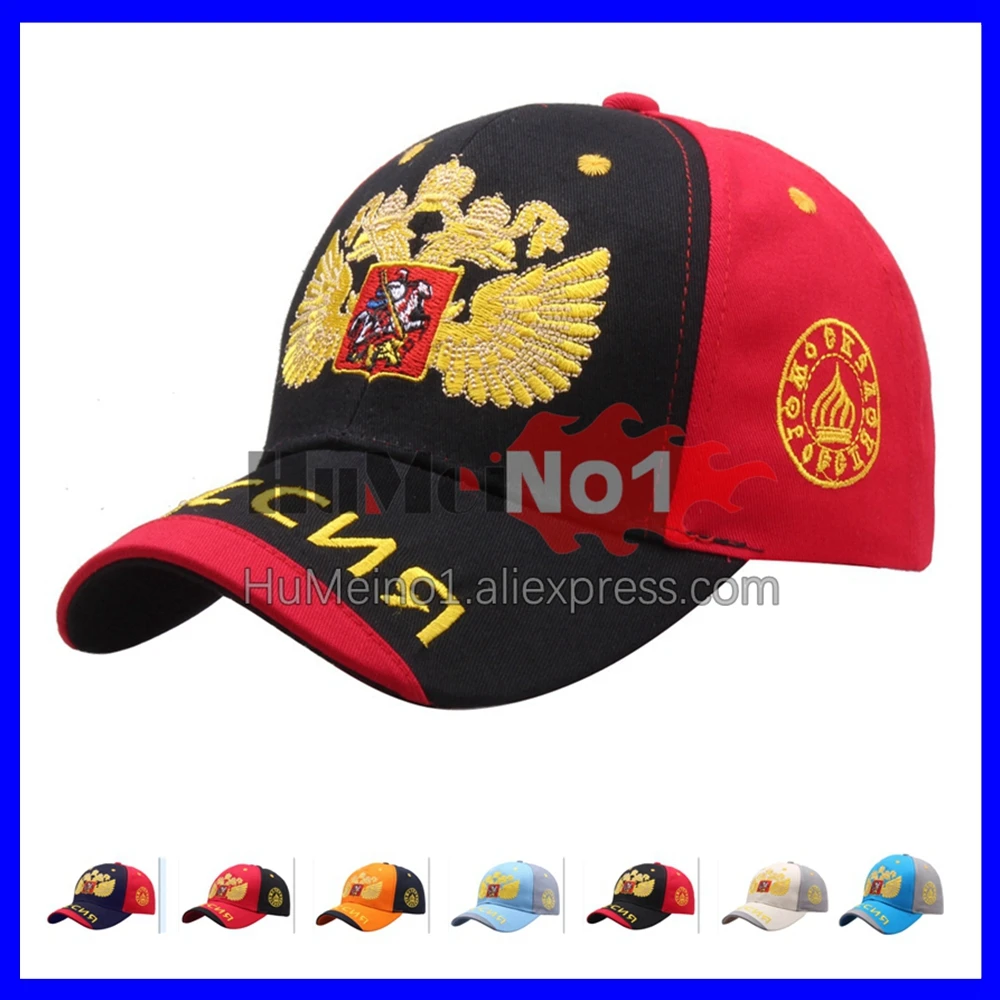 

30 Colors Fashion Russian Embroidered Baseball Cap RU Outdoor Visor Hat Men Women Casual Snapback Hats Adjustable Sports Caps