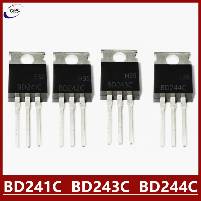

10PCS BD241C BD243C BD244C TO220F TO-220F BD241 BD243 BD244