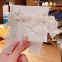 milky white bow earrings for women korean new exaggerated fashion luxury 2022 super fairy drop earrings jewelry brincos %d1%81%d0%b5%d1%80%d1%8c%d0%b3%d0%b8