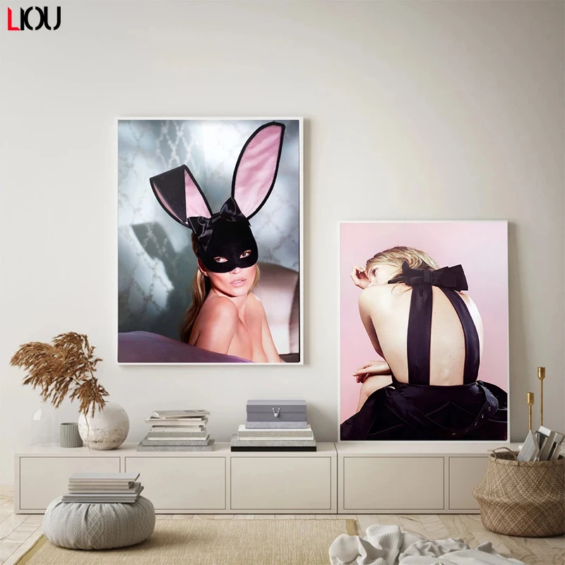 Kate Moss холст Paining настенное искусство модный сексуальный красивый супермодельный