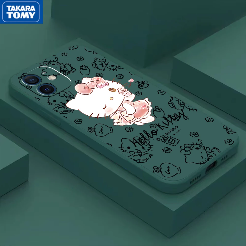 

Hello Kitty Cute CASE For IPhone 11 7 8P X XR XS XS MAX 11 12pro 13 pro max 13 promax 2022 Cartoon Cute Soft Shell Phone Case