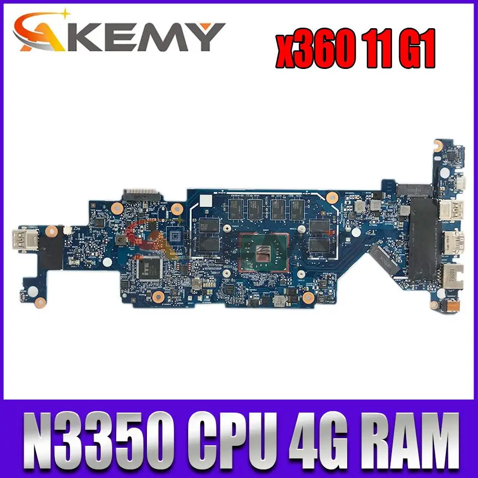 

917102-001 For ProBook x360 11 EE G1 Laptop motherboard 917103-001/601 6050A2881001-MB-A01 With N3350 CPU 4GB RAM 100% test OK