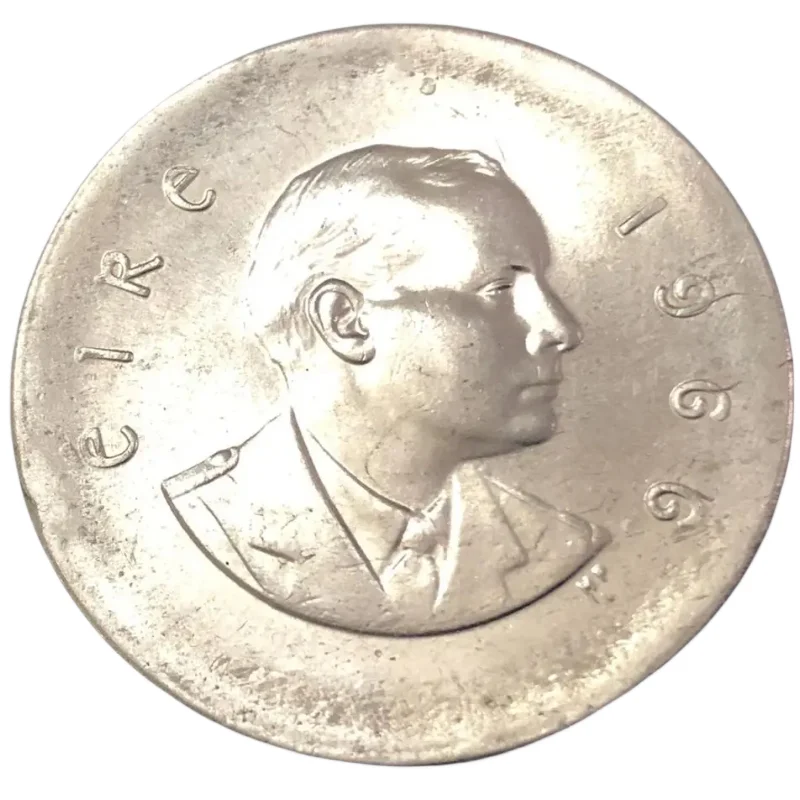 Копия серебряной монеты Шиллинги Ирландии 1966 года