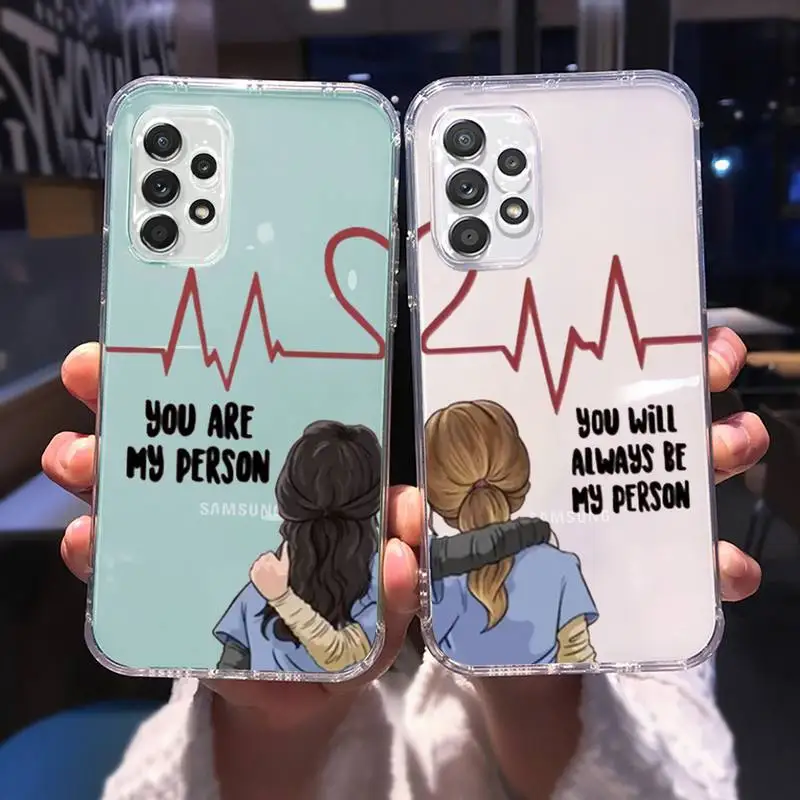 Чехол для телефона Greys Анатомия coulp прозрачный для Samsung galaxy A S note 23 52 22 20 21 51 71 12 50 10 30 E fe ultra plus