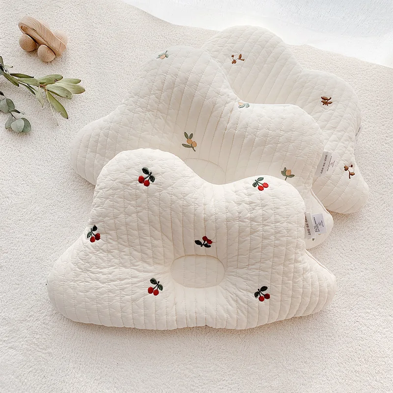 Cotton Baby Shape Pillow Newborn Infant Nursing Pillow Anti Deflection Head Bedding Baby Stuff Room Decoration Baby Accessories