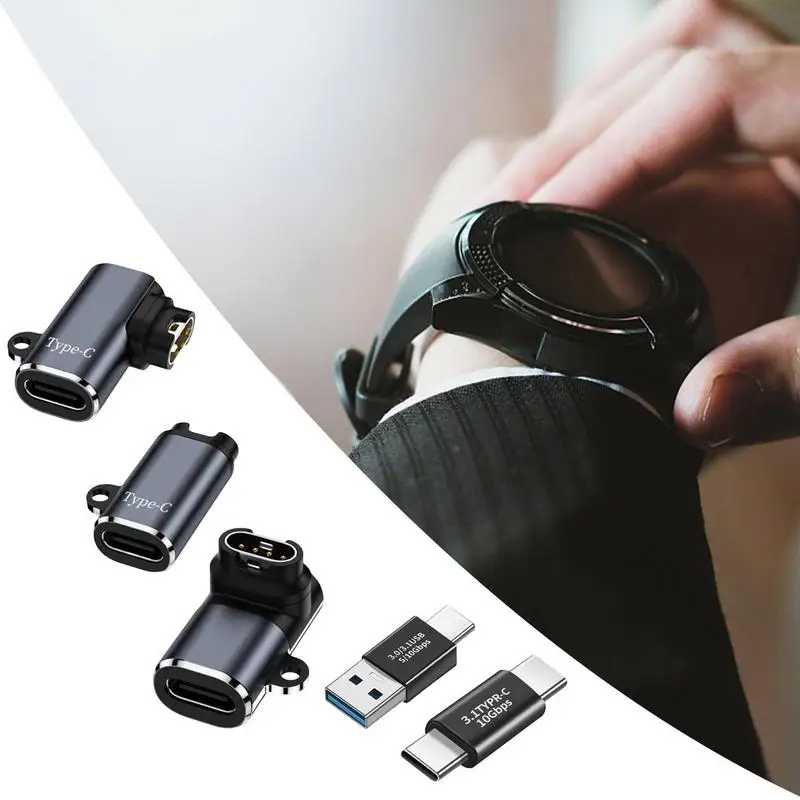

Адаптер Type C для часов, зарядный адаптер с легким отверстием для шнурка, кабель питания, соединитель для часов 7/7S/7X/6