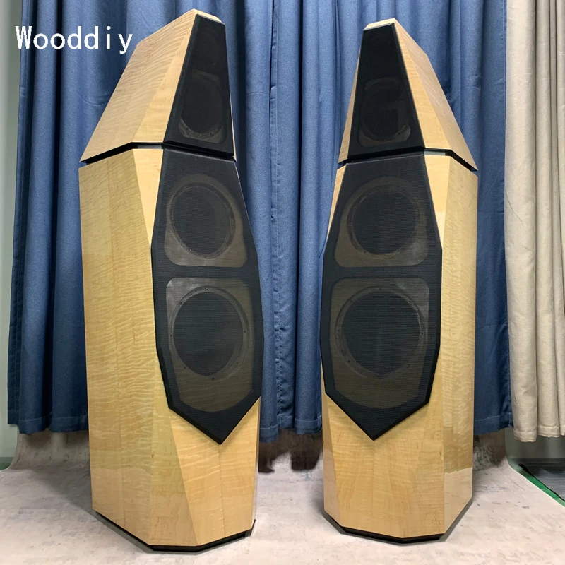 Деревянный самодельный 12-дюймовый одинарный динамик из березовой фанеры пустой