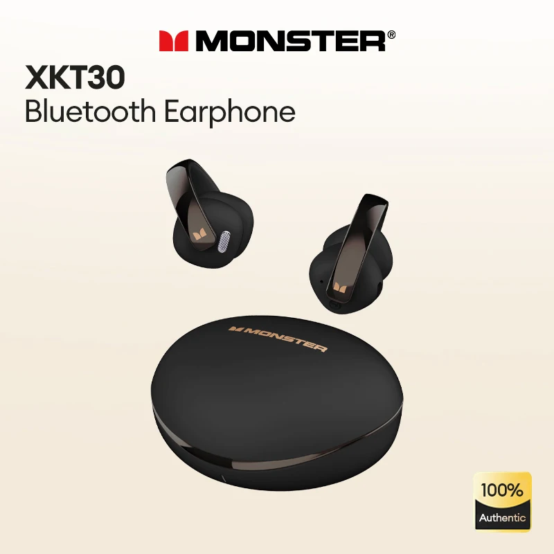 Monster XKT30 OWS Беспроводная Bluetooth V5.4 гарнитура с зажимом для ушей двухрежимные