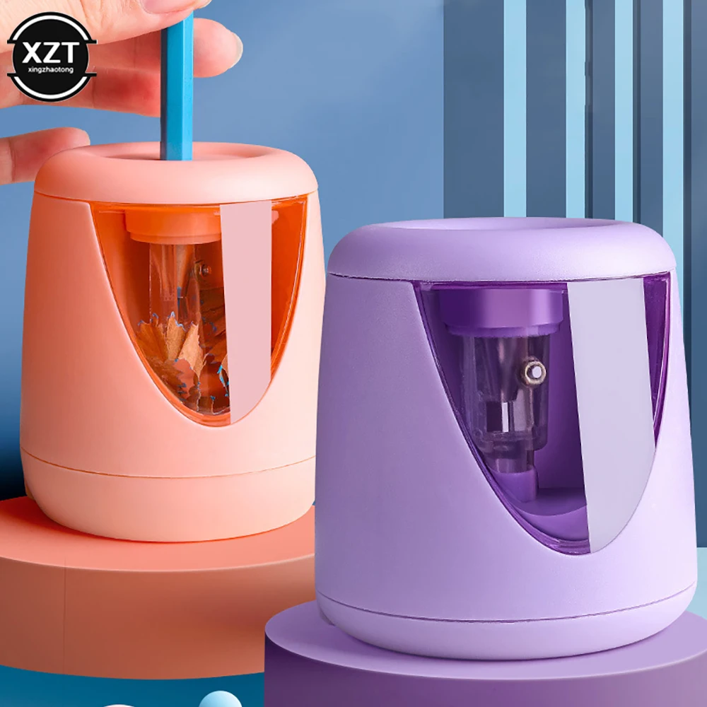 Sharpener With Battery Student Pencil Sharpener Multi-functional Electric Pencil Sharpener