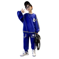 new arrival boys outfits fashion pullover sweatshirts and jogger pants for teenage spring autumn children clothing sweatpants