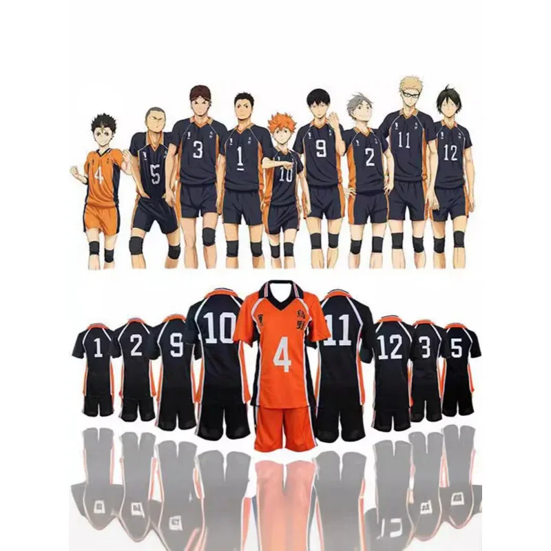 Cos Haikyu! Haikyuu Cosplay Костюм Karasuno Koukou старшая школа волейбол клуб Hinata Shoyo Kageyama Tobio