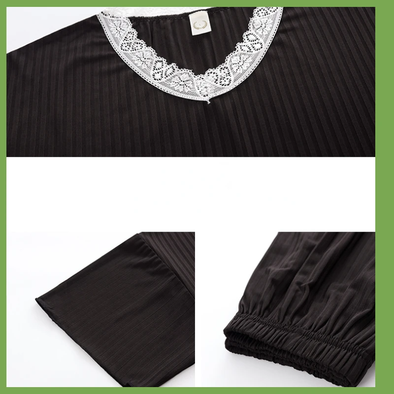 Women's Pajamas Summer This Simple Casual V-neck Short-sleeved Shorts Home Service Suit Lace Decoration Comfortable Sleepwear