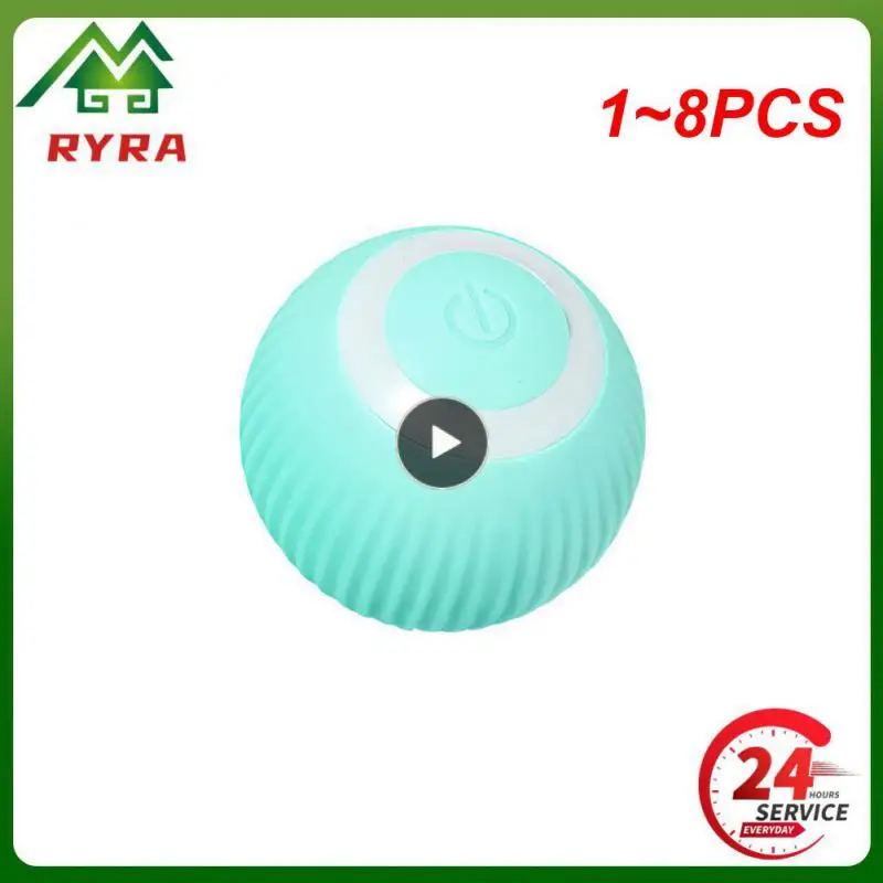 

1~8PCS Smart Electric Cat Ball Toys Automatic Rolling Cat Toys for Cats Training Self-moving Kitten Toys for Indoor Interactive
