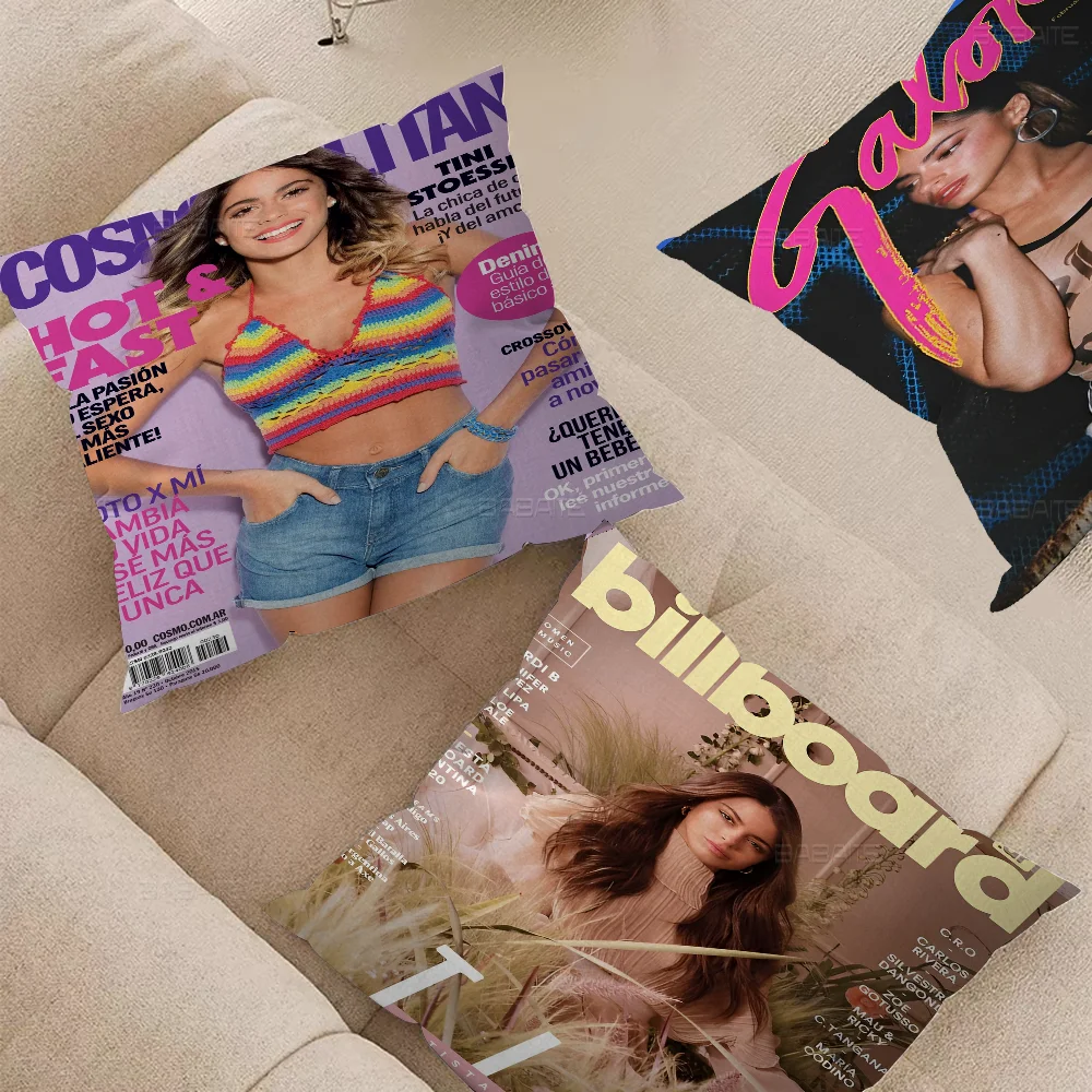 Аргентинская актриса T-Tini S-Stoessel Подушка Аниме Диван-кровать Голова Наволочка