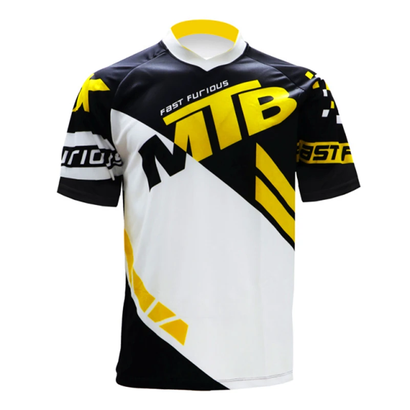 

2022 Men's Motocross MTB Jersey Downhill Mountain Enduro Jersey Short Sleeve Cycling Jersey Bike DH Maillot Ciclismo Hombre