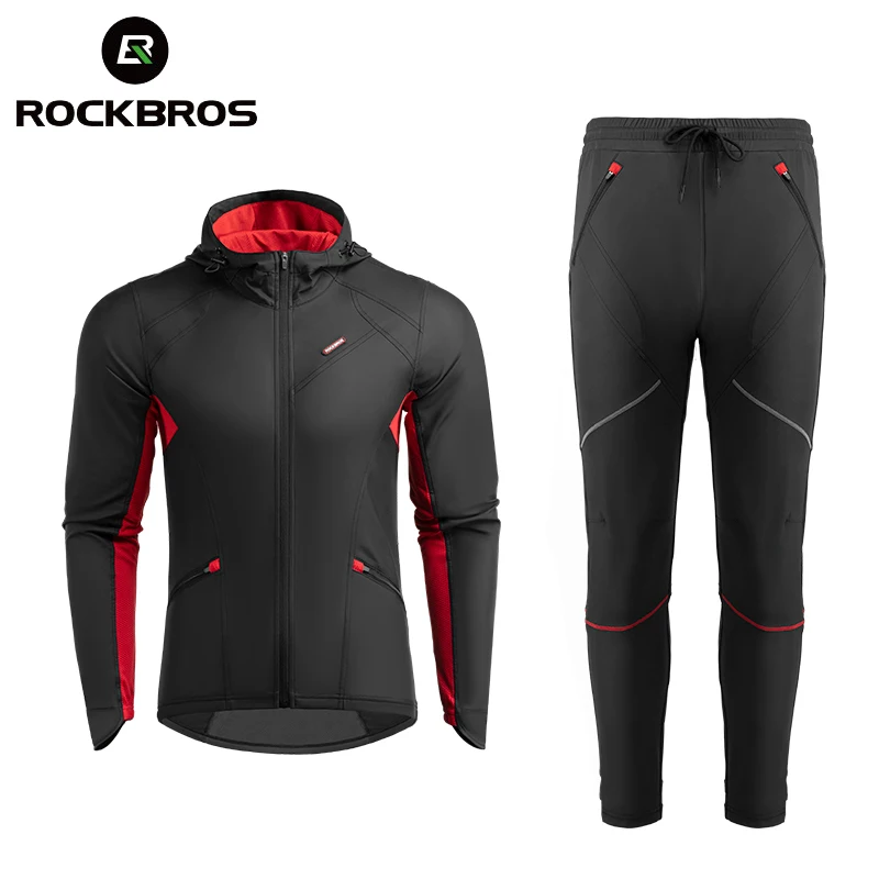 

Комплект велосипедной одежды ROCKBROS, теплая зимняя кофта с длинным рукавом, для горных велосипедов