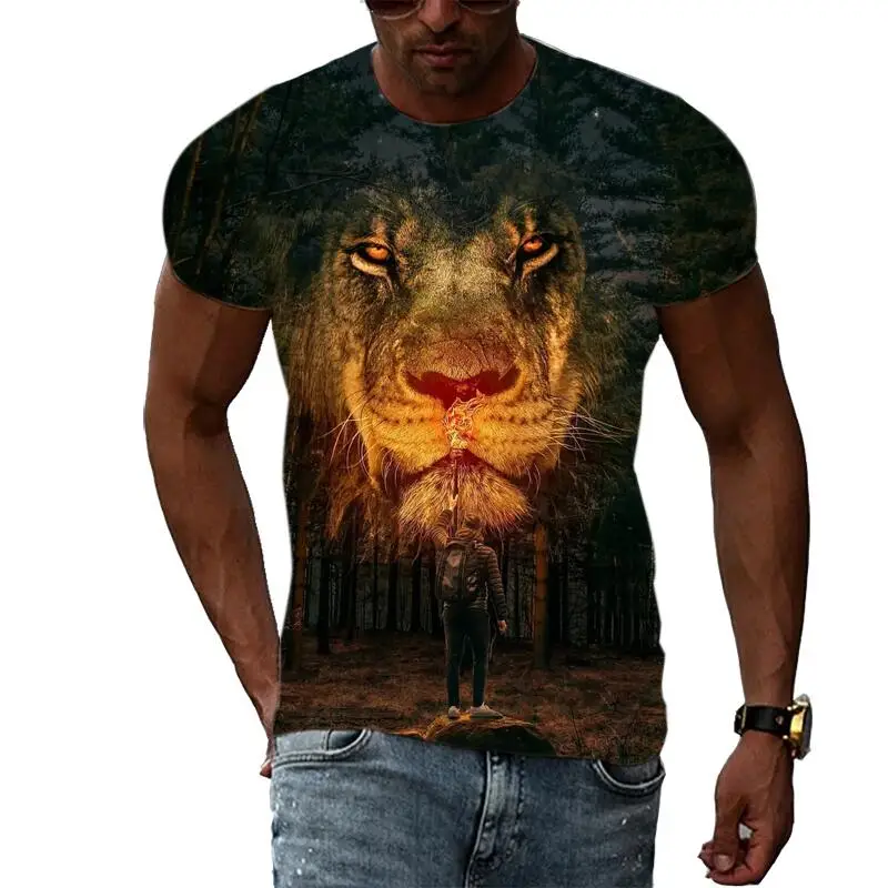 

Футболка мужская с 3D-принтом, модная тенниска в стиле хип-хоп, с круглым вырезом и коротким рукавом, индивидуальная майка в стиле Харадзюку, лето