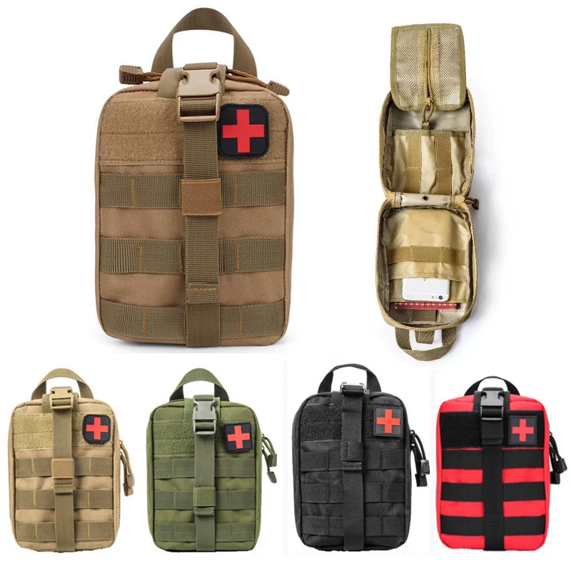 

Tactical First Aid Kits Military Molle Medical Bag Army Camping Survival Molle EDC Pouch Tool Outdoor Hunting Emergency Camo Bag