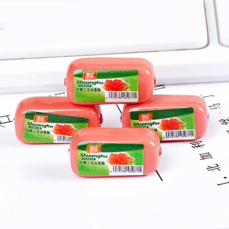 

Миниатюрная полимерная имитация ветчины, кукольный домик, супермаркет, еда, закуски, кухня, ролевая еда для кукол, аксессуары, 10 шт.