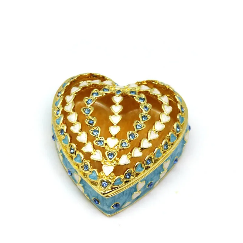 Pewter Heart Shaped Jewelry Box