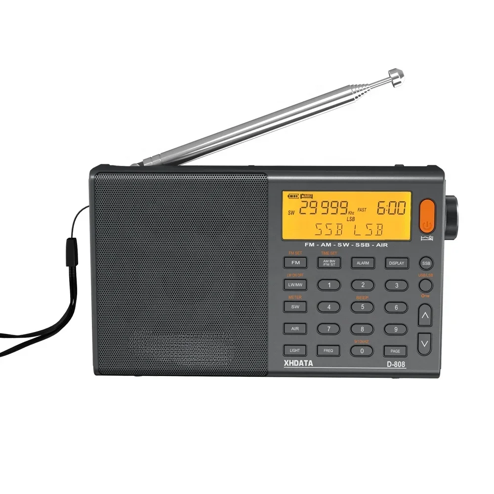 Портативный цифровой радиоприемник FM стерео/короткая волна/MW/LW/SSB